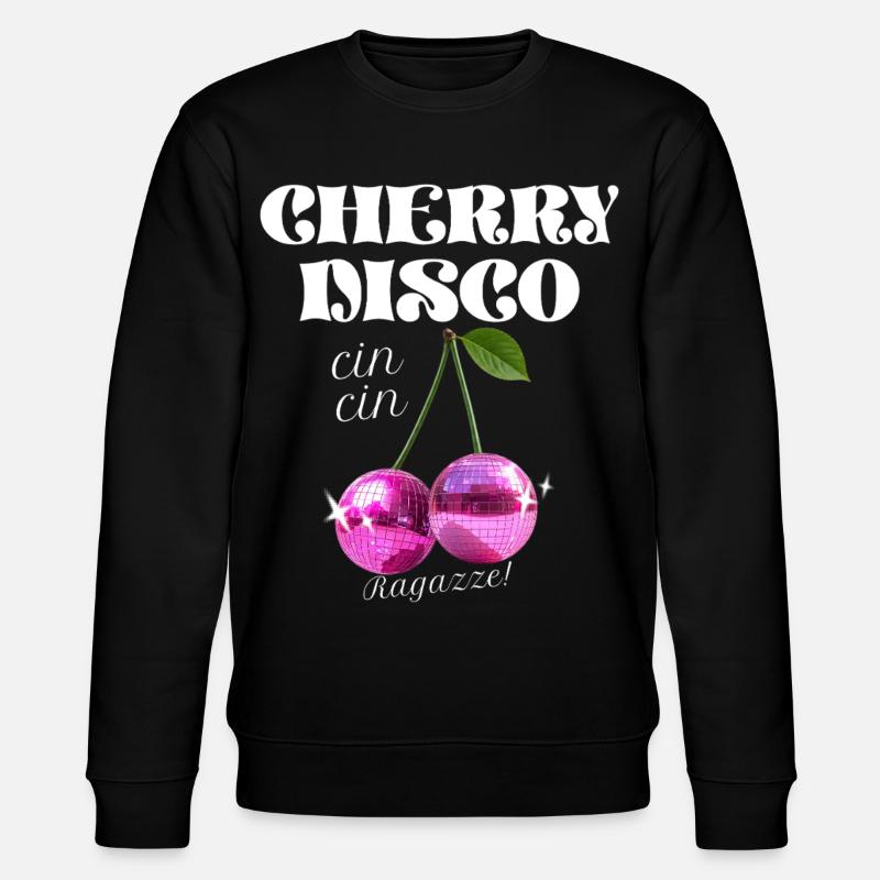 Cherry Disco Glam - Stanley/Stella CHANGER Unisex Organic Sweatshirt - black