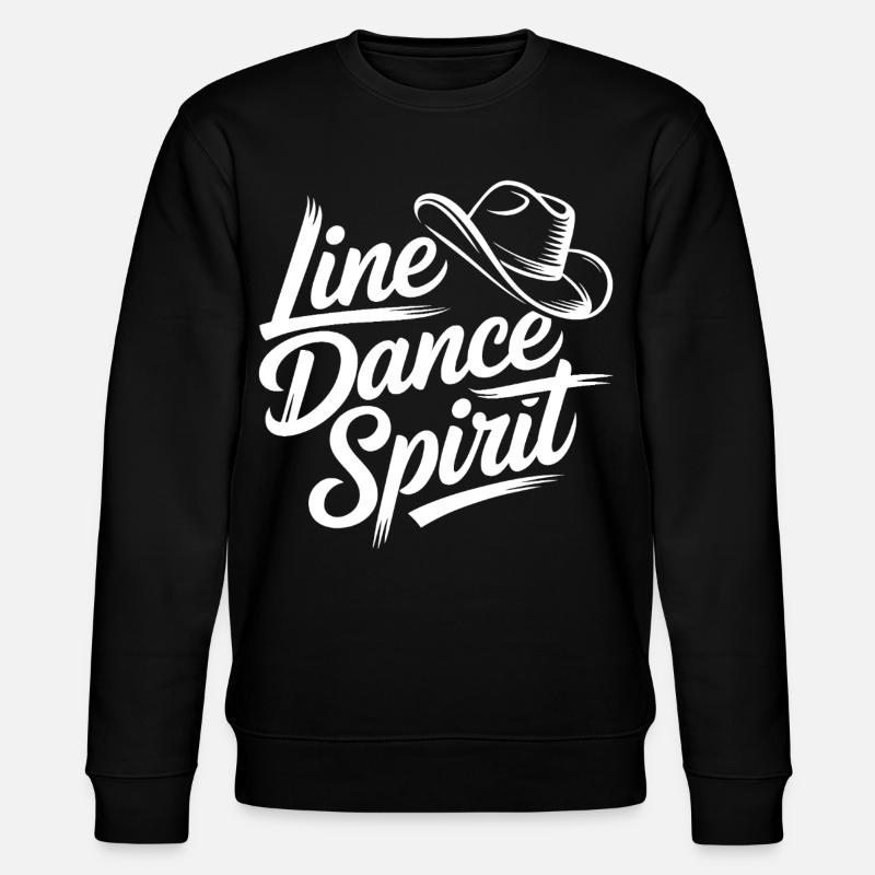 Line Dance Spirit - Stanley/Stella Unisex Bio-Sweatshirt CHANGER  - Schwarz