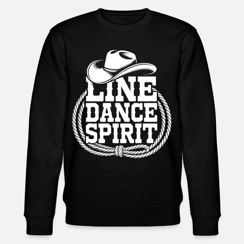 Line Dance Style - Stanley/Stella CHANGER Unisex Organic Sweatshirt - black