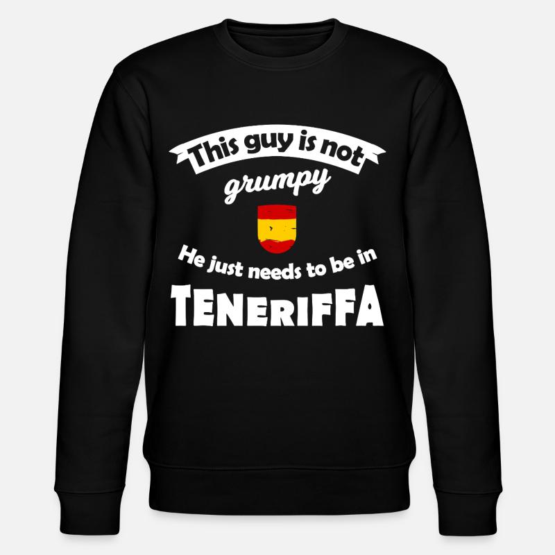 Pas grognon à Tenerife - Sweat bio CHANGER Stanley/Stella Unisexe - noir