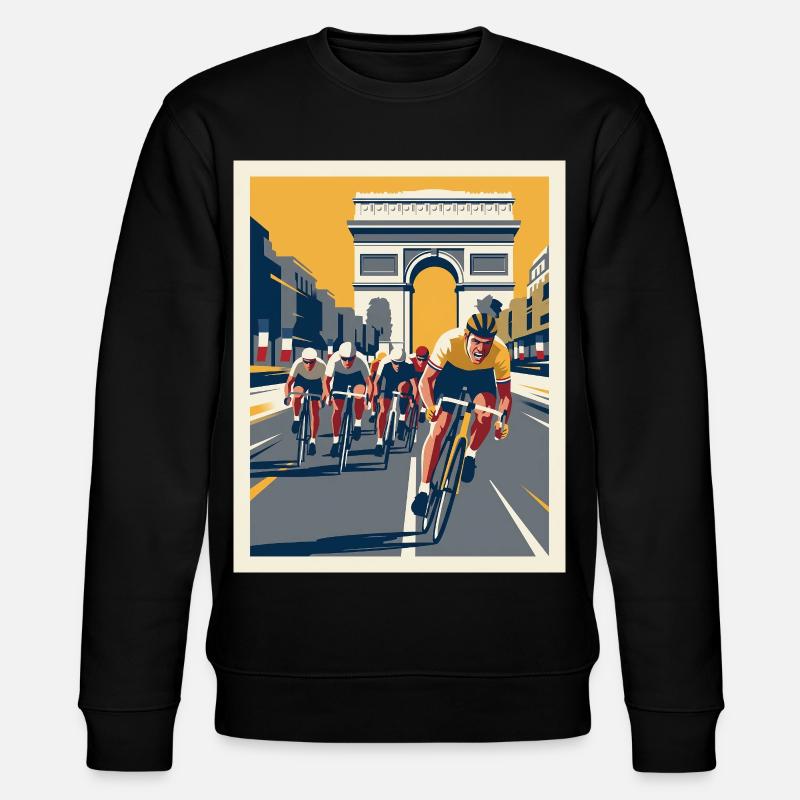 Paris Sprint — Bicycletisme Mémoire - Sweat bio CHANGER Stanley/Stella Unisexe - noir