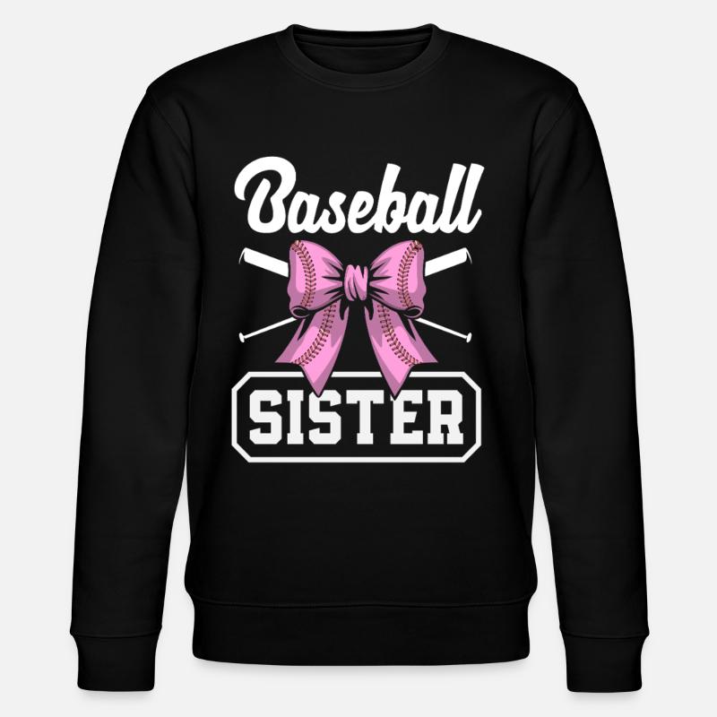 Baseball Sœur Bow Bat Rose - Sweat bio CHANGER Stanley/Stella Unisexe - noir