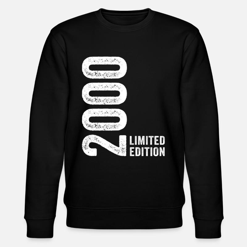 2000 Limited Edition 26 Jahre Jubiläum - Stanley/Stella Unisex Bio-Sweatshirt CHANGER - Schwarz