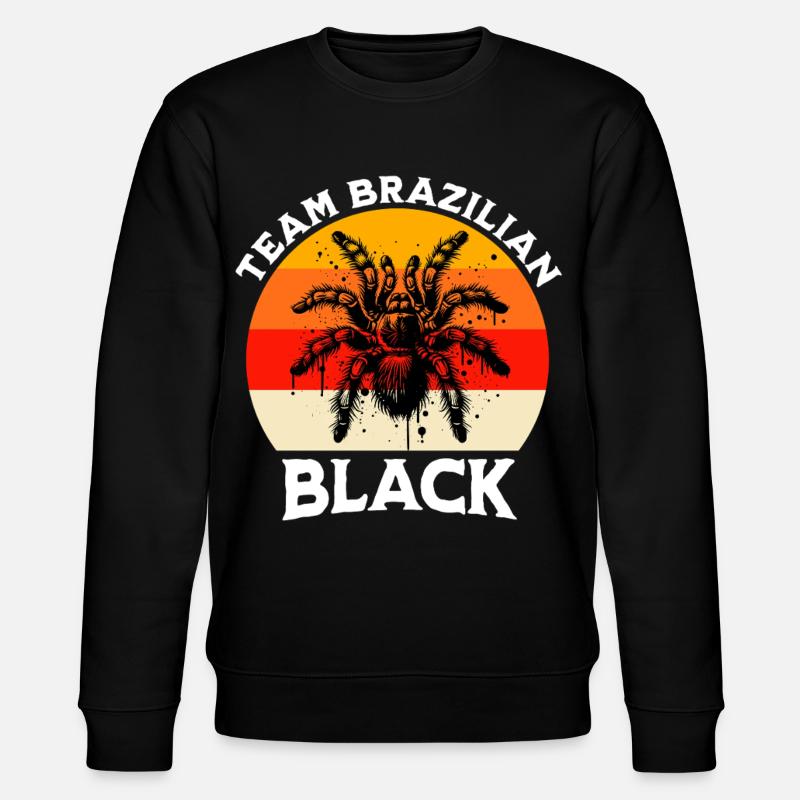 Team Schwarze Vogelspinne - Stanley/Stella Unisex Bio-Sweatshirt CHANGER  - Schwarz