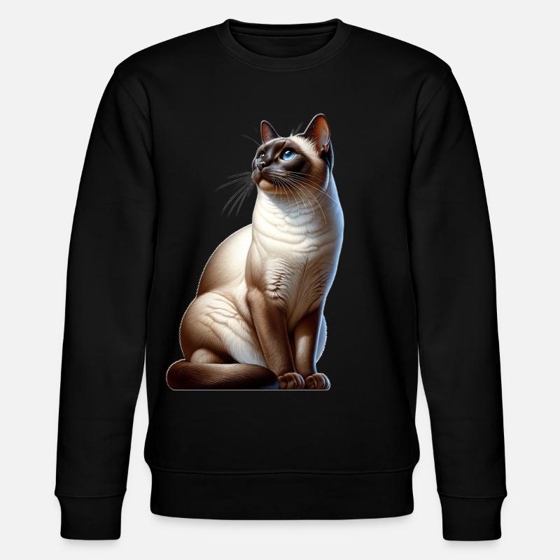 Chat siamois - Sweat bio CHANGER Stanley/Stella Unisexe - noir