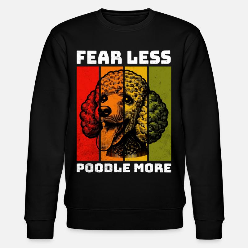 Poodle Pudel - Stanley/Stella Unisex Bio-Sweatshirt CHANGER - Schwarz