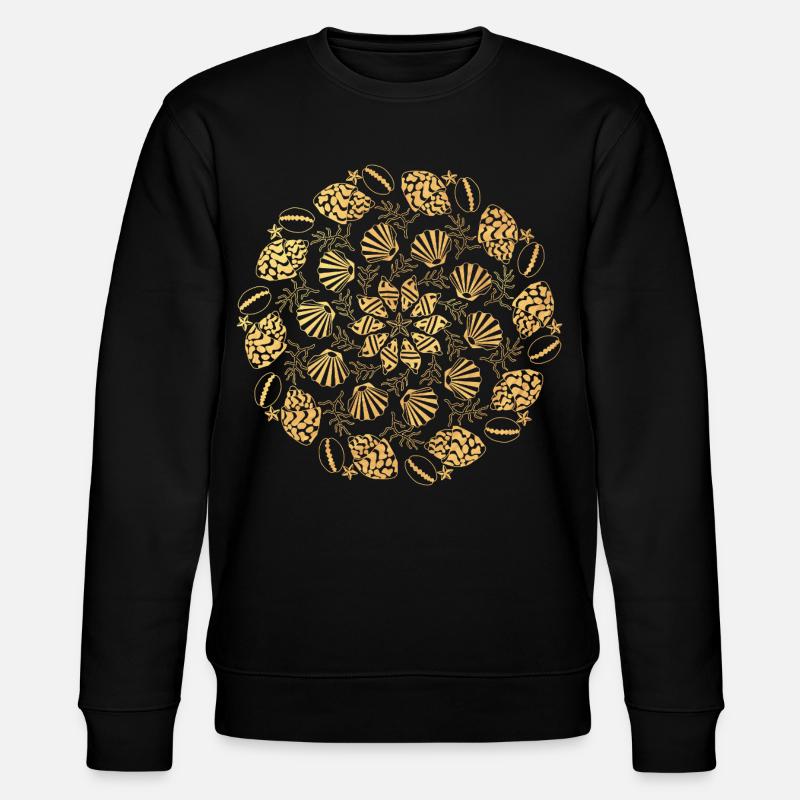 Shell Mandala - gold - Stanley/Stella CHANGER Unisex Organic Sweatshirt - black
