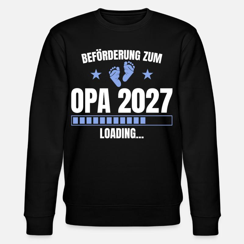 Beförderung zum Opa 2027 – Loading - Stanley/Stella Unisex Bio-Sweatshirt CHANGER  - Schwarz