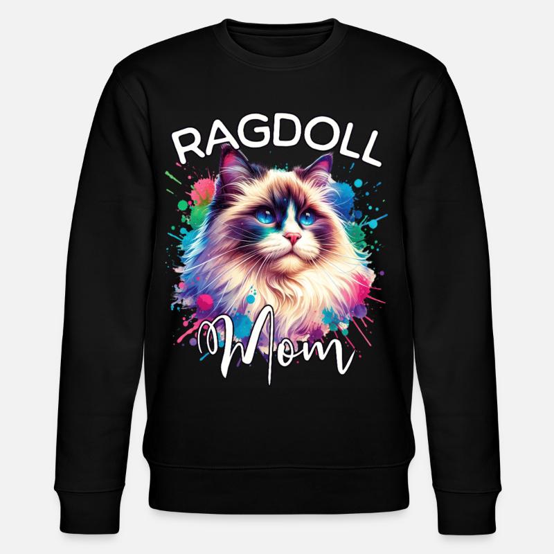 Maman Chatte Ragdoll - Sweat bio CHANGER Stanley/Stella Unisexe - noir