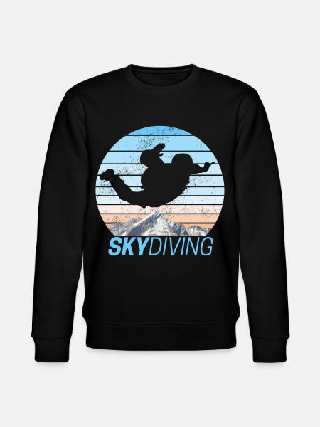 Skydiving Skydiving Sunset - Stanley/Stella CHANGER Unisex Organic Sweatshirt - black