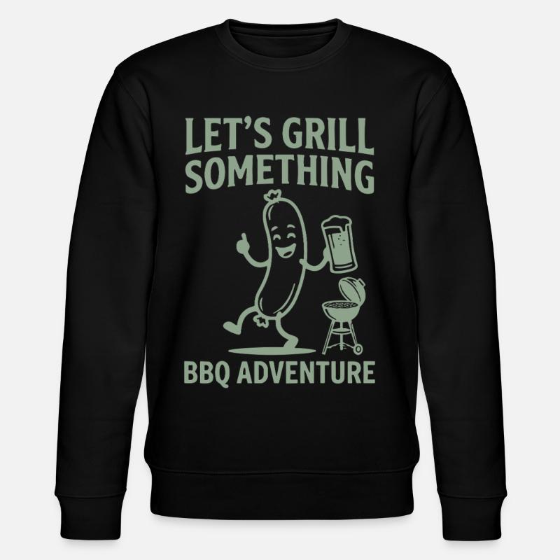 Grillons quelque chose d’aventure barbecue - Sweat bio CHANGER Stanley/Stella Unisexe - noir