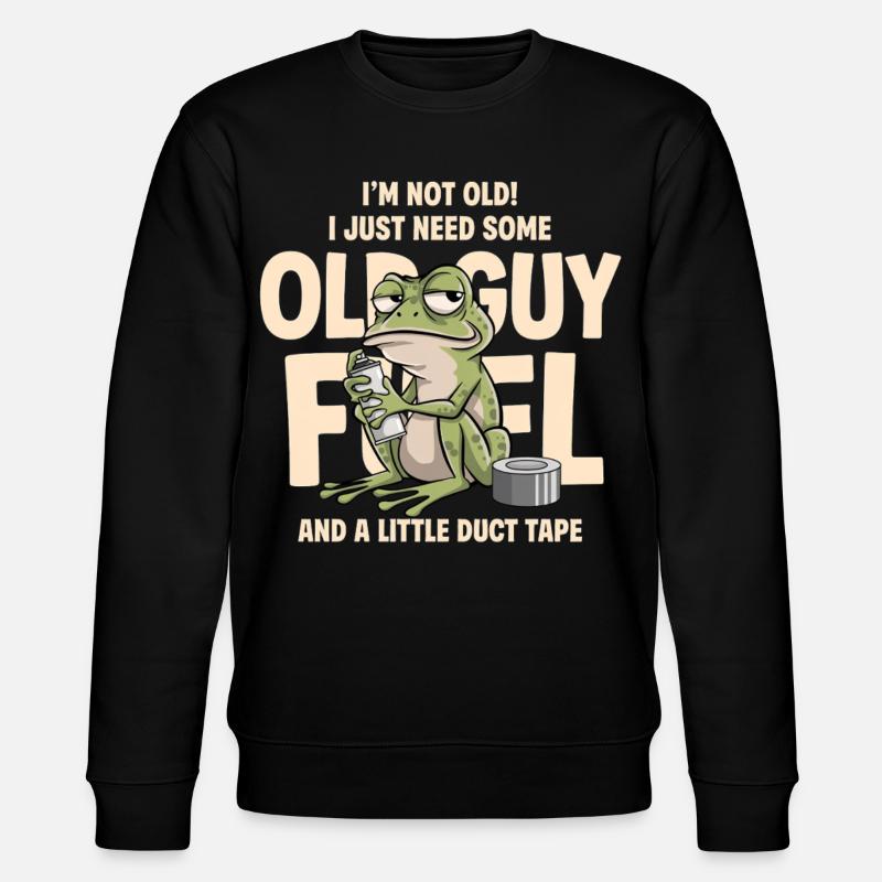 Old Guy Fuel Frog - Stanley/Stella Unisex Bio-Sweatshirt CHANGER - Schwarz