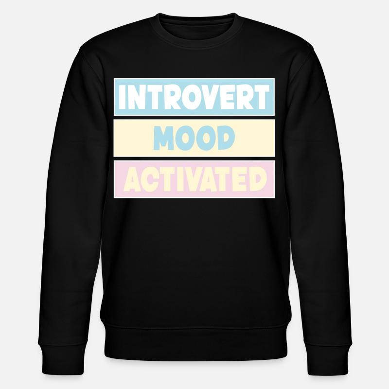 introverti - Sweat bio CHANGER Stanley/Stella Unisexe - noir