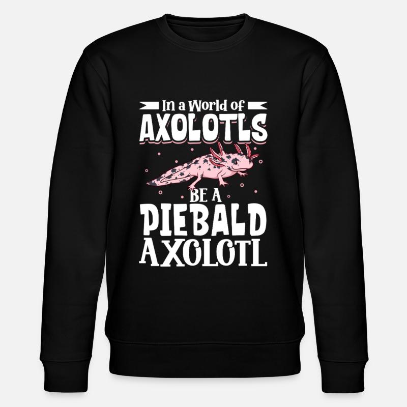 Sois un Axolotl Piebald - Sweat bio CHANGER Stanley/Stella Unisexe - noir