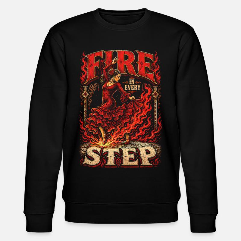 Flamenco Fire In Every Step - Stanley/Stella Unisex Bio-Sweatshirt CHANGER - Schwarz