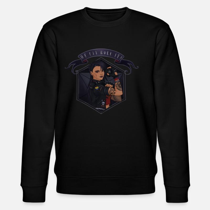 We can ROLL it! Tanned - Stanley/Stella CHANGER Unisex Organic Sweatshirt - black
