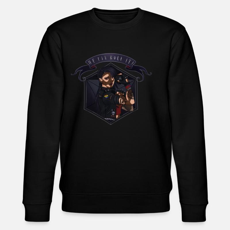 We can roll it! Vitiligo - Stanley/Stella CHANGER Unisex Organic Sweatshirt - black