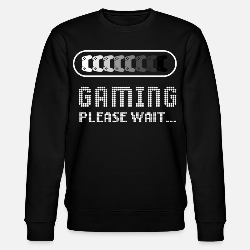 Gaming_please_wait - Stanley/Stella Unisex Bio-Sweatshirt CHANGER  - Schwarz