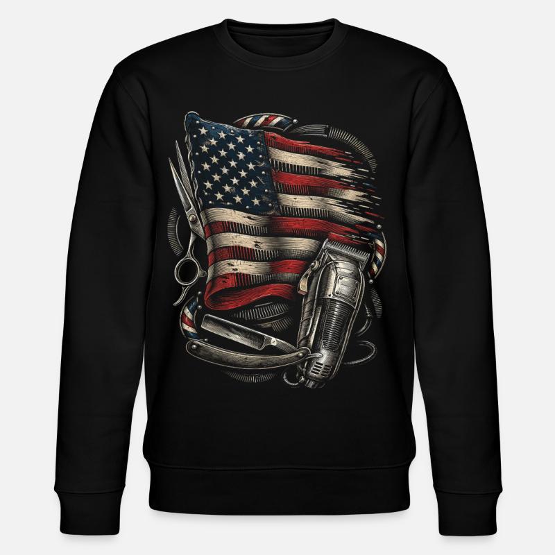 Barber Barbier - Stanley/Stella CHANGER Unisex Organic Sweatshirt - black