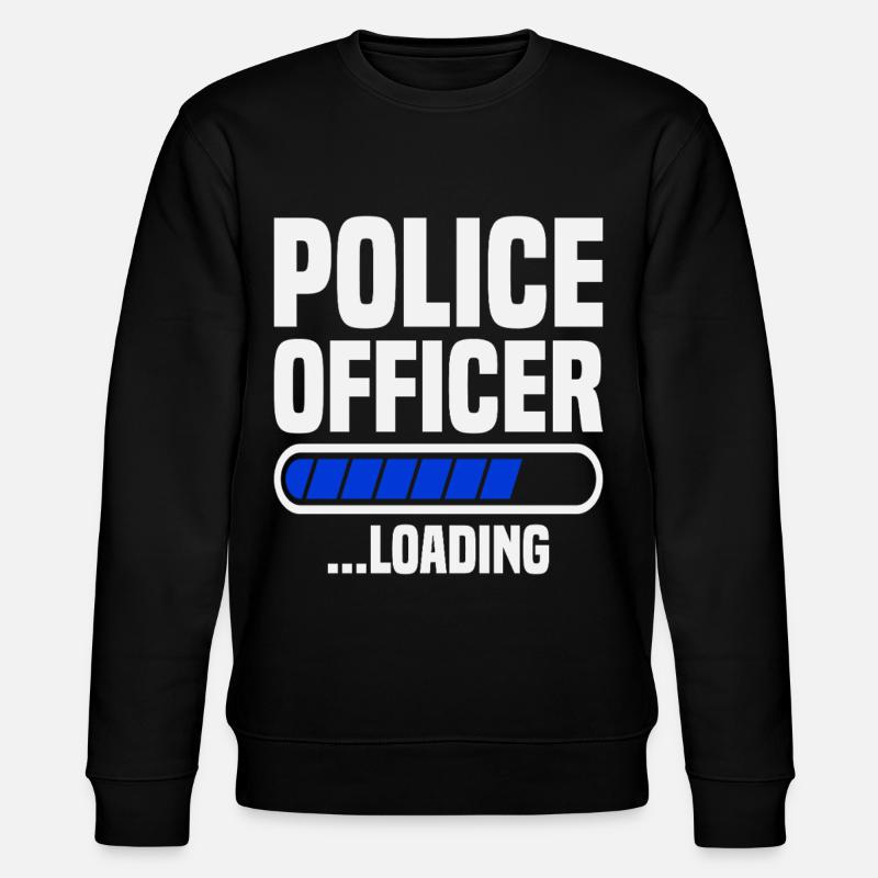 Polizist lädt Polizeischule Graduierter Polizei - Stanley/Stella Unisex Bio-Sweatshirt CHANGER  - Schwarz