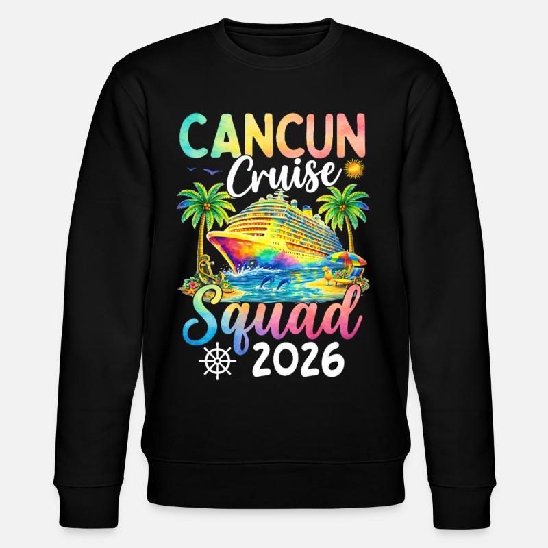 Cancun Cruise Squad 2026 - Stanley/Stella CHANGER Unisex Organic Sweatshirt - black