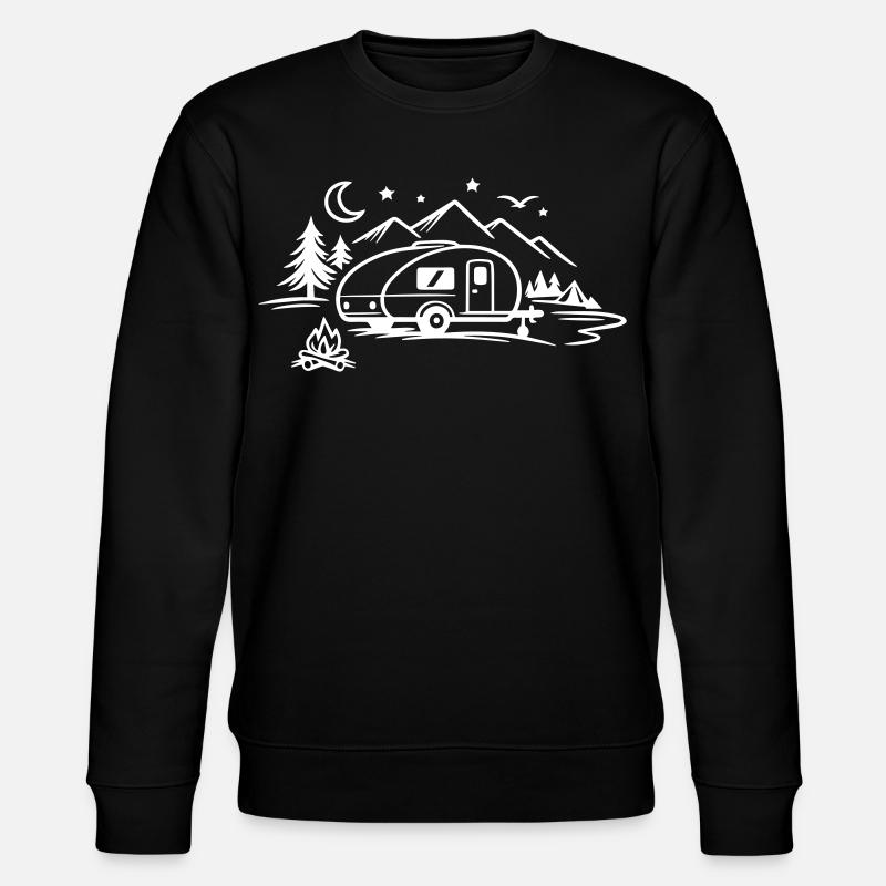 Camping Camper - Stanley/Stella Unisex Bio-Sweatshirt CHANGER  - Schwarz