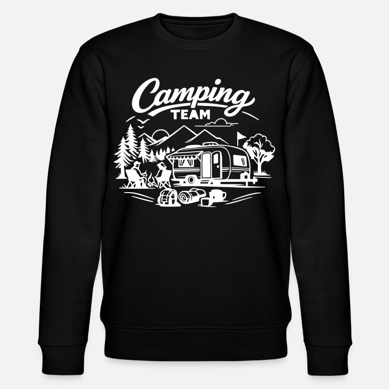 Camping Team - Stanley/Stella CHANGER Unisex Organic Sweatshirt - black