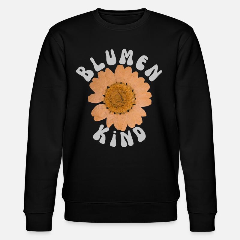 Blumenkind - Stanley/Stella Unisex Bio-Sweatshirt CHANGER - Schwarz