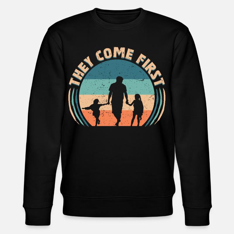 Single Dad Single Dad - Stanley/Stella CHANGER Unisex Organic Sweatshirt - black