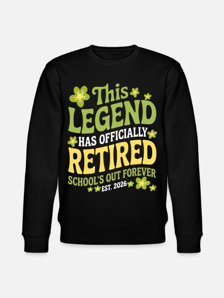 Lehrer-Ruhestandsgeschenke für Lehrer Ruhestand - Stanley/Stella Unisex Bio-Sweatshirt CHANGER - Schwarz