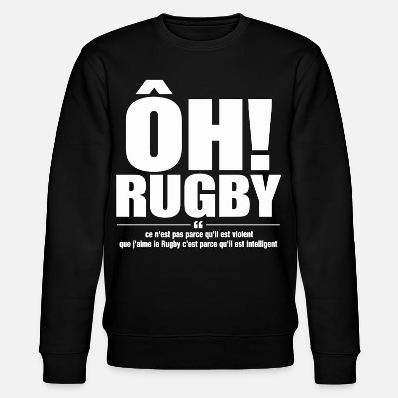 rugby intelligent - Sweat bio CHANGER Stanley/Stella Unisexe - noir