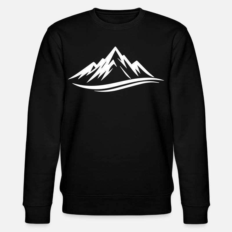 Mountains - Stanley/Stella CHANGER Unisex Organic Sweatshirt - black