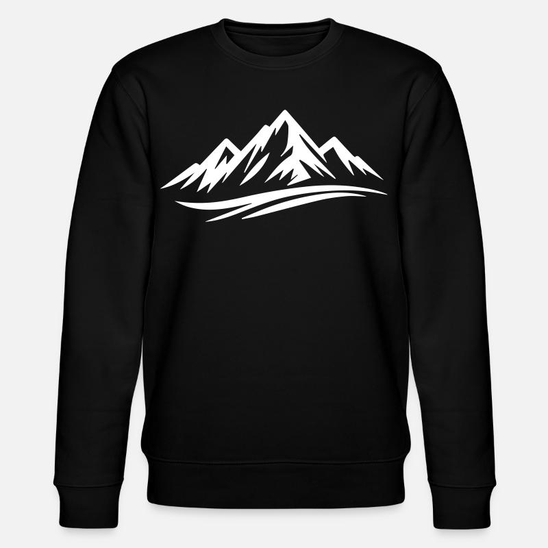 Mountains - Stanley/Stella CHANGER Unisex Organic Sweatshirt - black