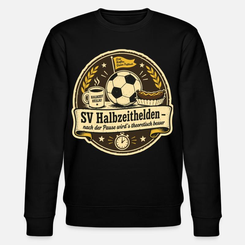 SV Halbzeithelden - Stanley/Stella Unisex Bio-Sweatshirt CHANGER - Schwarz