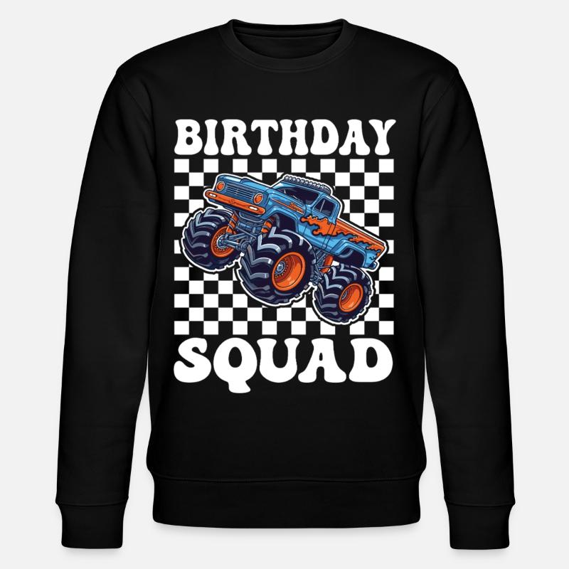 Monstertruck Birthday Squad - Stanley/Stella Unisex Bio-Sweatshirt CHANGER - Schwarz