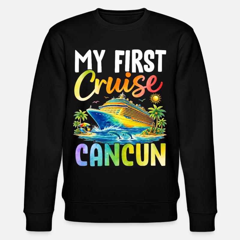 Ma première croisière à Cancún - Sweat bio CHANGER Stanley/Stella Unisexe - noir