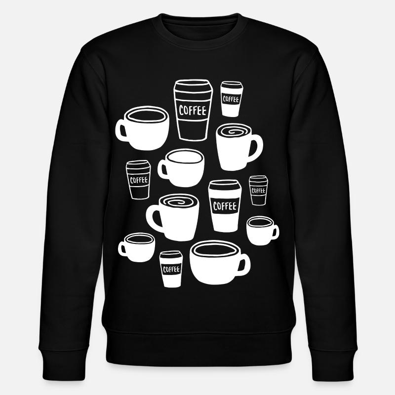 Coffee Coffee Mug - Stanley/Stella CHANGER Unisex Organic Sweatshirt - black
