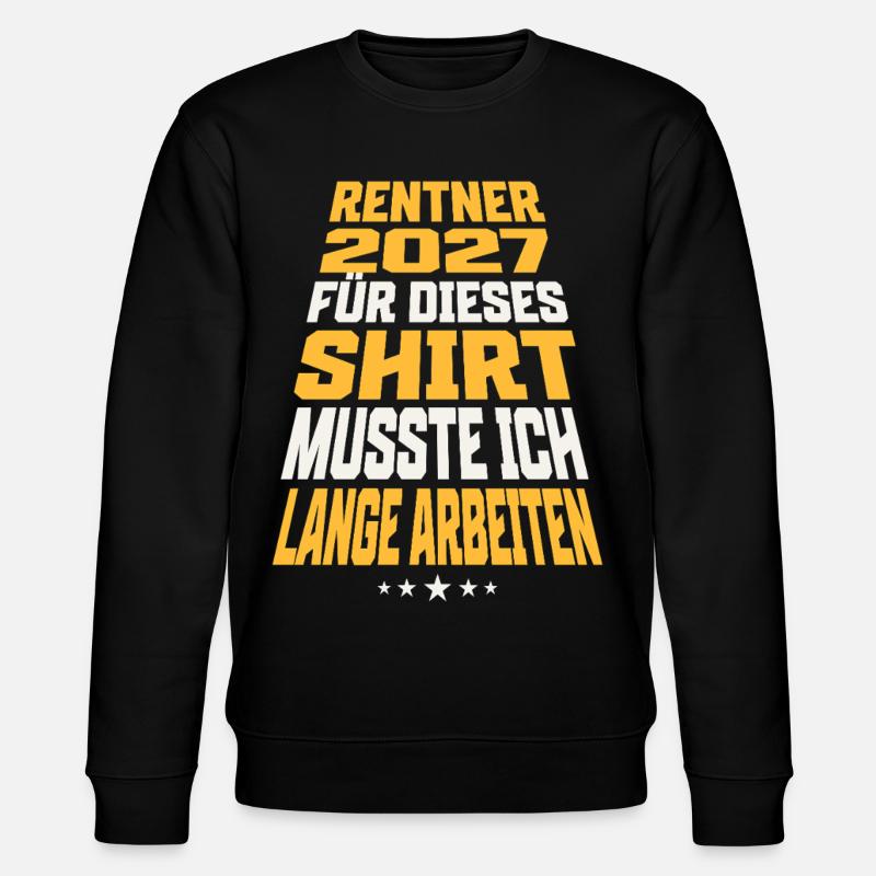 Rentner 2027 - Stanley/Stella Unisex Bio-Sweatshirt CHANGER  - Schwarz