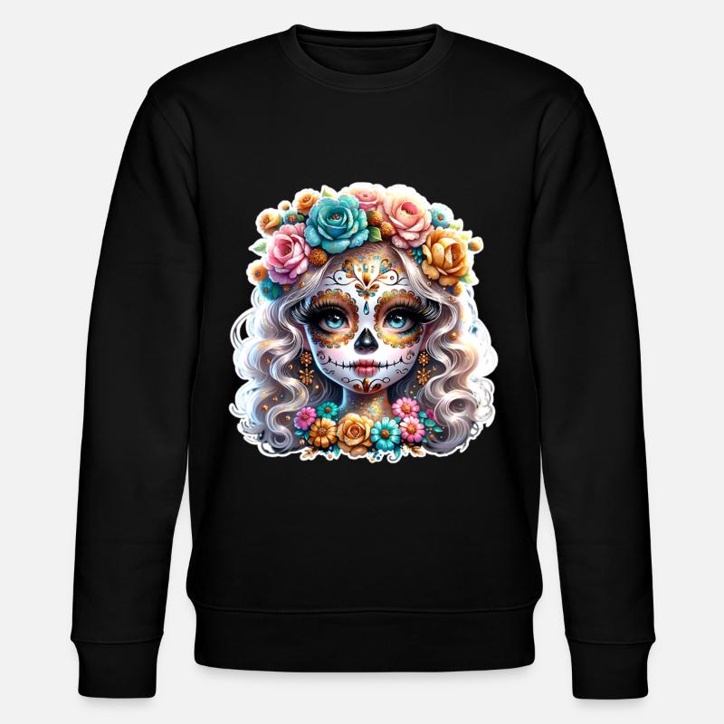 La Catrina - Stanley/Stella Unisex Bio-Sweatshirt CHANGER - Schwarz