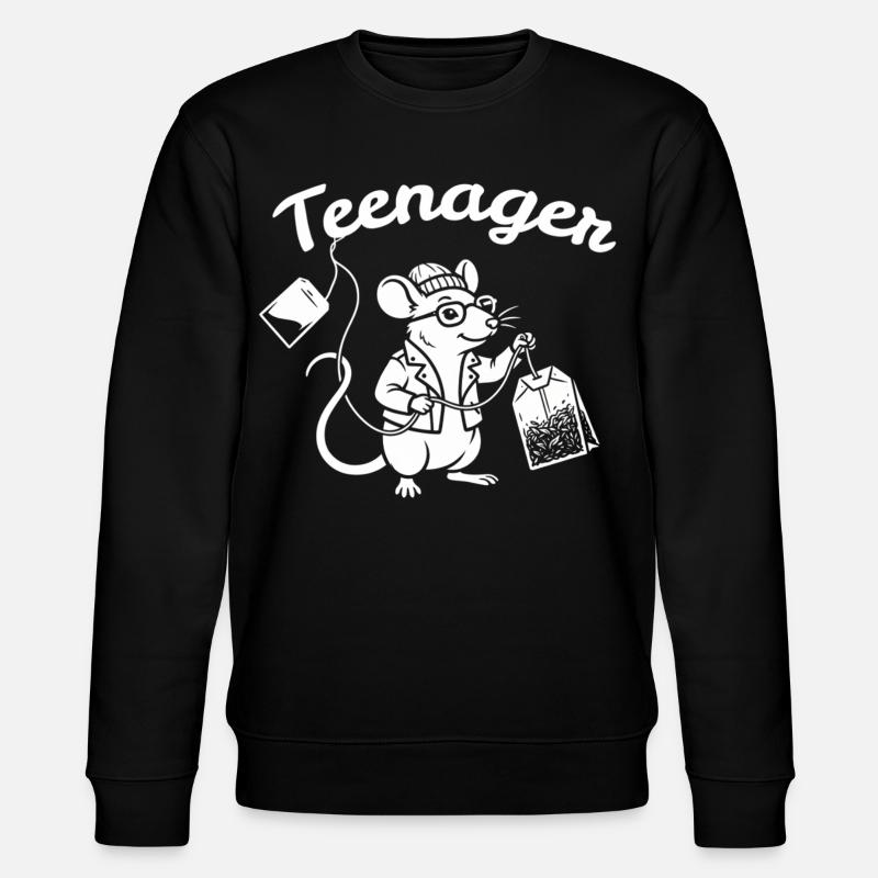 Adolescent Souris Scientifique - Sweat bio CHANGER Stanley/Stella Unisexe - noir