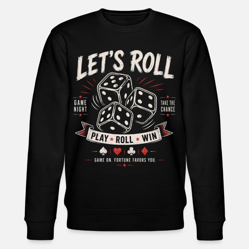 Let's Roll – Würfel Game Night - Stanley/Stella Unisex Bio-Sweatshirt CHANGER  - Schwarz