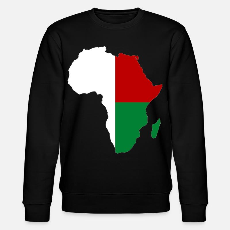 Drapeau de Madagascar Afrique - Sweat bio CHANGER Stanley/Stella Unisexe - noir