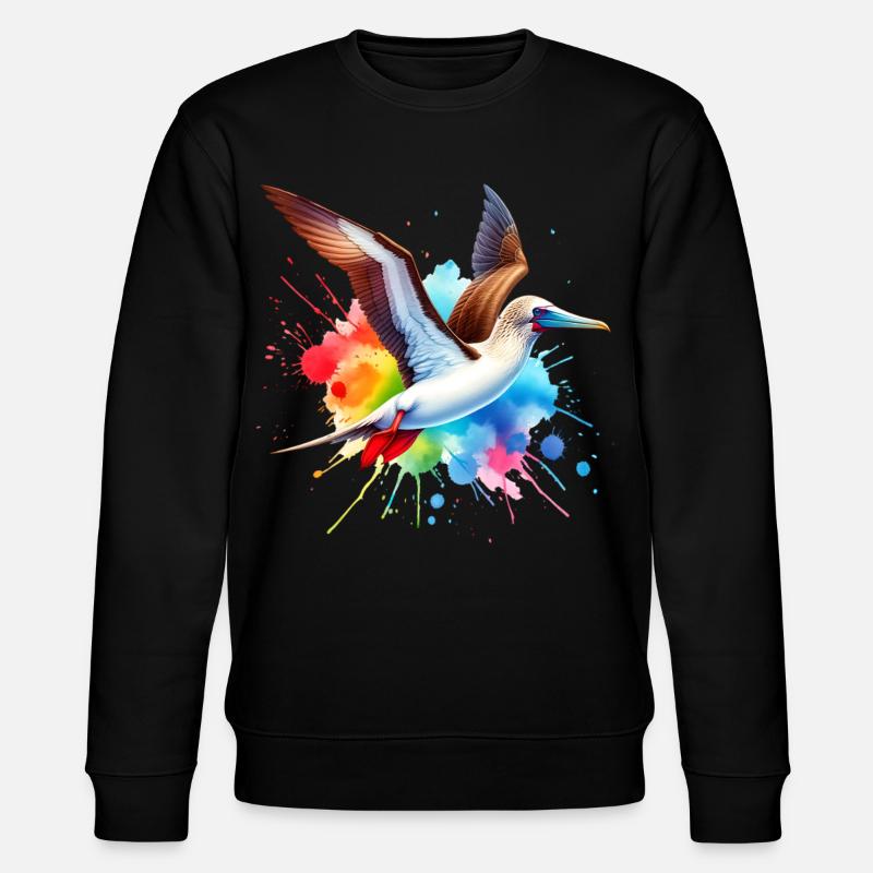 Red-footed booby gift - Stanley/Stella CHANGER Unisex Organic Sweatshirt - black