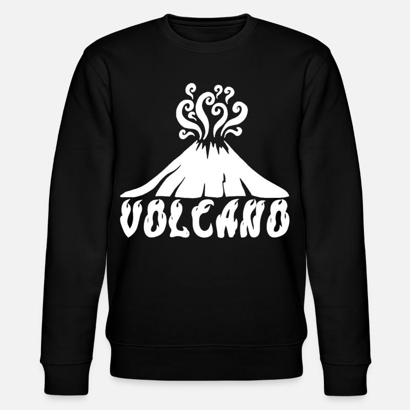 White Volcano - Stanley/Stella CHANGER Unisex Organic Sweatshirt - black