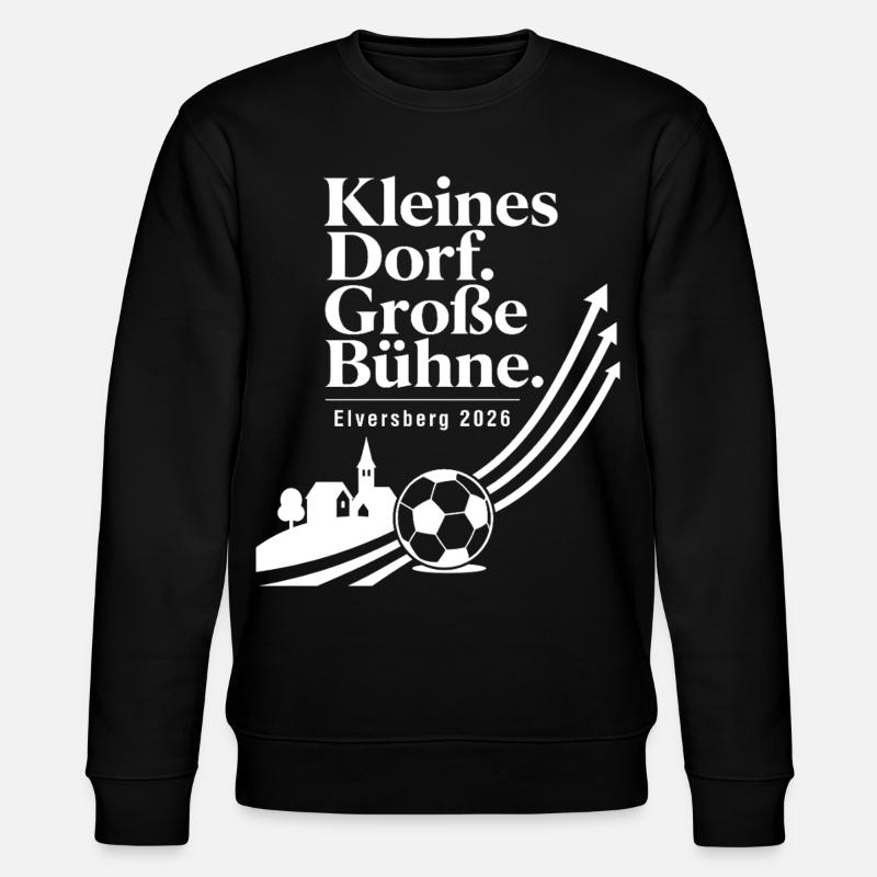 Kleines Dorf. Große Bühne. - Stanley/Stella Unisex Bio-Sweatshirt CHANGER  - Schwarz