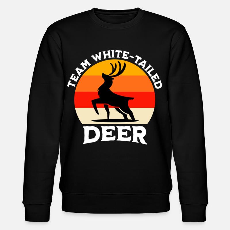 Team Whitetail Deer - Stanley/Stella CHANGER Unisex Organic Sweatshirt - black