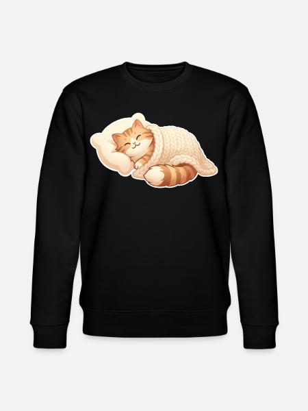 Le chat dort - Sweat bio CHANGER Stanley/Stella Unisexe - noir