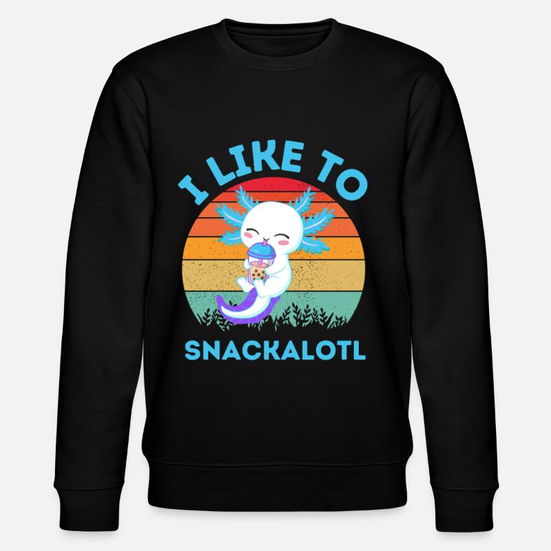 Kawaii Snackheld Bubble Tea - Stanley/Stella CHANGER Unisex Organic Sweatshirt - black