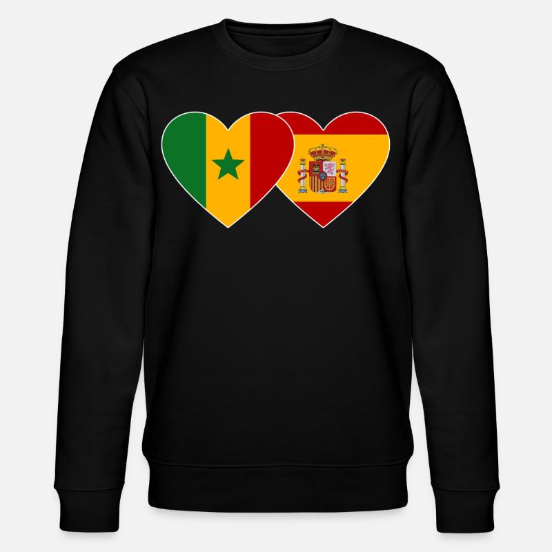 Fusion Heartlove Sénégal-Espagne - Sweat bio CHANGER Stanley/Stella Unisexe - noir