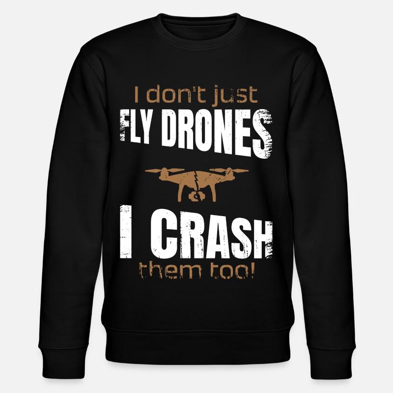 Pilote de drone volant drones Fpv - Sweat bio CHANGER Stanley/Stella Unisexe - noir